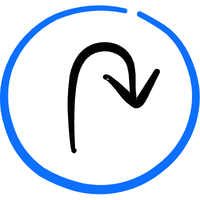 Road Sign U Turn Right Icon from Freehand Duotone Set
