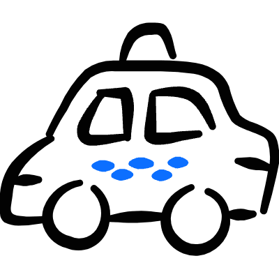 Taxi 1 Icon from Freehand Duotone Set