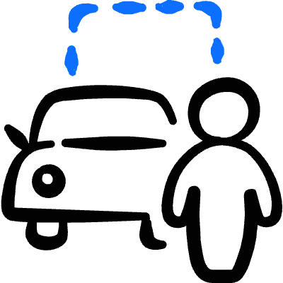 Taxi Driver Icon from Freehand Duotone Set