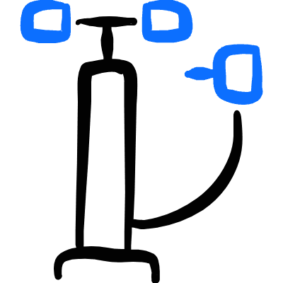 Car Tool Air Pump Icon from Freehand Duotone Set