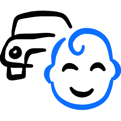 Car Tool Baby In Car Icon from Freehand Duotone Set