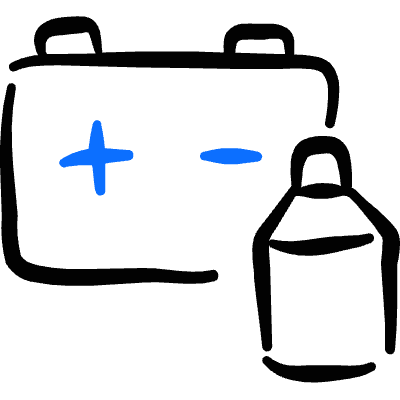 Car Tool Battery Icon from Freehand Duotone Set