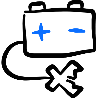 Car Tool Jumper Cables Icon from Freehand Duotone Set