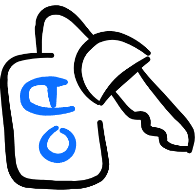 Car Tool Keys Icon from Freehand Duotone Set