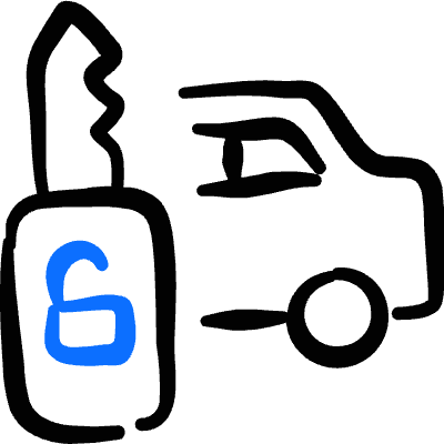 Car Tool Remote Key Unlock Icon from Freehand Duotone Set
