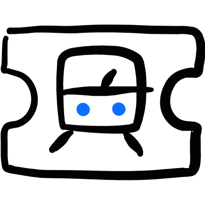Transportation Ticket Train Icon from Freehand Duotone Set