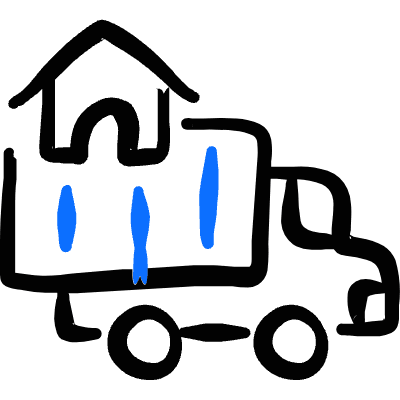 Truck Moving Icon from Freehand Duotone Set