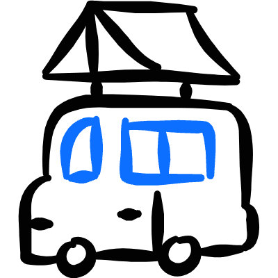 Various Camping Van 2 Icon from Freehand Duotone Set