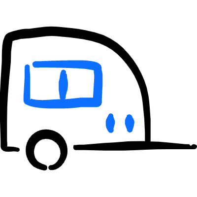 Various Trailer Icon from Freehand Duotone Set