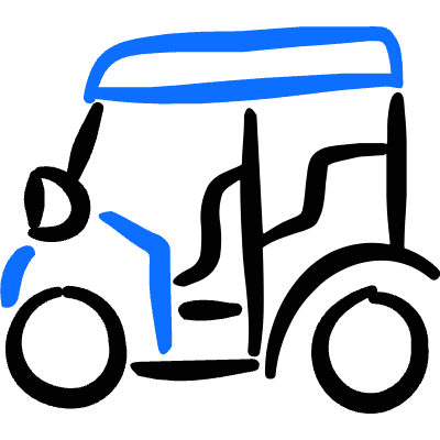 Various Tuk Tuk Icon from Freehand Duotone Set