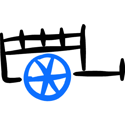 Various Wagon Icon from Freehand Duotone Set