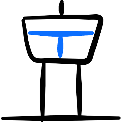 Airport Traffic Tower Icon from Freehand Duotone Set
