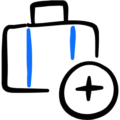 Baggage Add Icon from Freehand Duotone Set