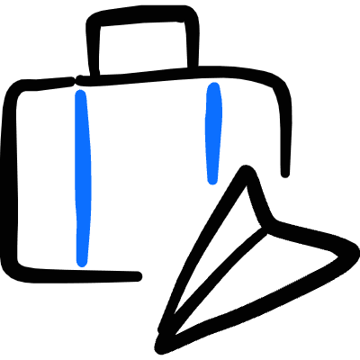 Baggage Plane Icon from Freehand Duotone Set