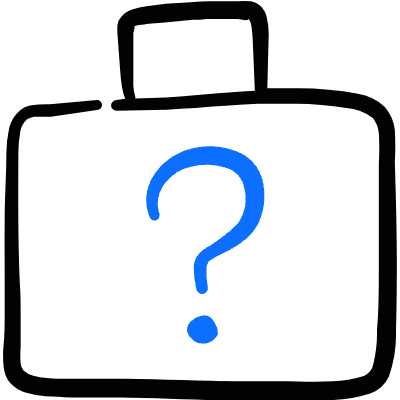 Baggage Question Icon from Freehand Duotone Set