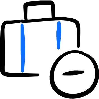 Baggage Remove Icon from Freehand Duotone Set