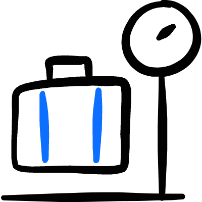 Baggage Weight Icon from Freehand Duotone Set