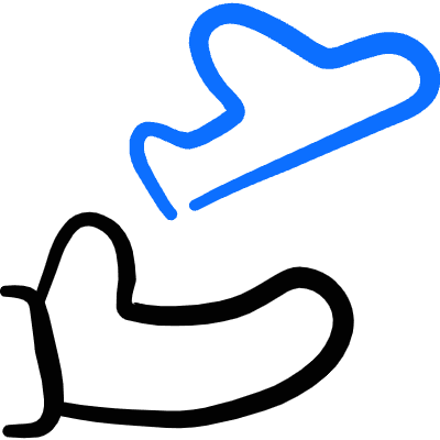Travel Insurance Plane Icon from Freehand Duotone Set