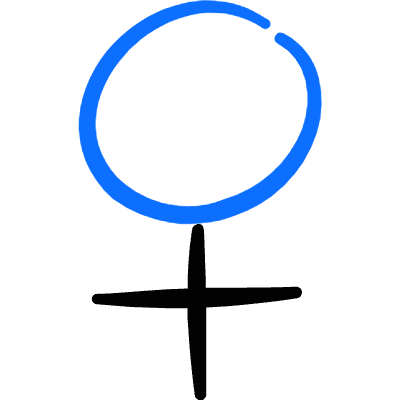 Gender Female Symbol Icon from Freehand Duotone Set