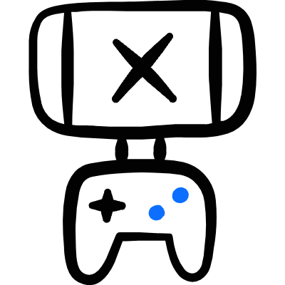 Cloud Gaming Service Smartphone Joy Controller Disconnected Icon from Freehand Duotone Set