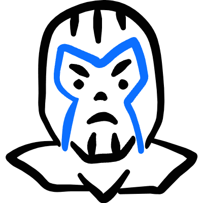 Famous Character Marvel X Men Magneto Icon from Freehand Duotone Set