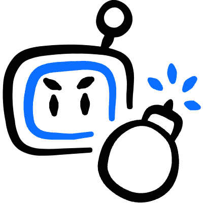 Famous Game Bomberman Bomb Icon from Freehand Duotone Set