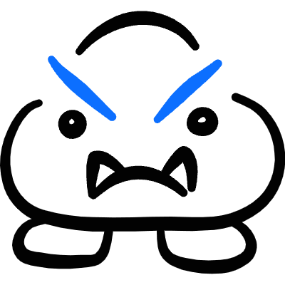 Video Game Goomba Icon from Freehand Duotone Set