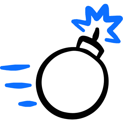 Video Game Mario Bomb Icon from Freehand Duotone Set