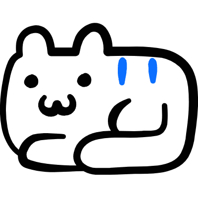 Kawaii Cat Pusheen Icon from Freehand Duotone Set