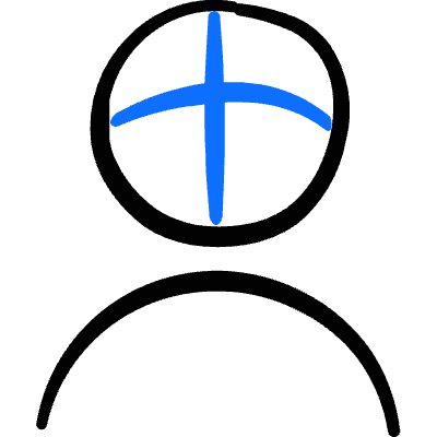 Manga Japanese Comic Draft Character Icon from Freehand Duotone Set