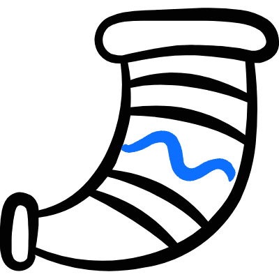 Mediaval Fantasy Animal Horn Instument War Icon from Freehand Duotone Set