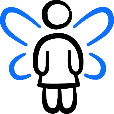 Mediaval Fantasy Fairy Icon from Freehand Duotone Set