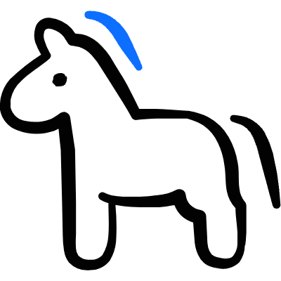 Mythology Creature Horse 1 Icon from Freehand Duotone Set