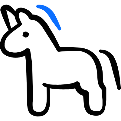 Mythology Creature Unicorn 1 Icon from Freehand Duotone Set