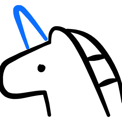 Mythology Creature Unicorn 2 Icon from Freehand Duotone Set