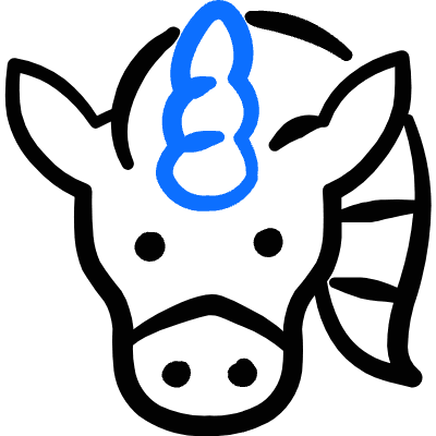 Mythology Creature Unicorn 5 Icon from Freehand Duotone Set