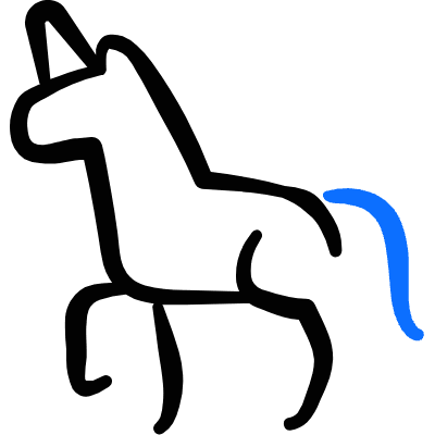 Mythology Creature Unicorn Icon from Freehand Duotone Set