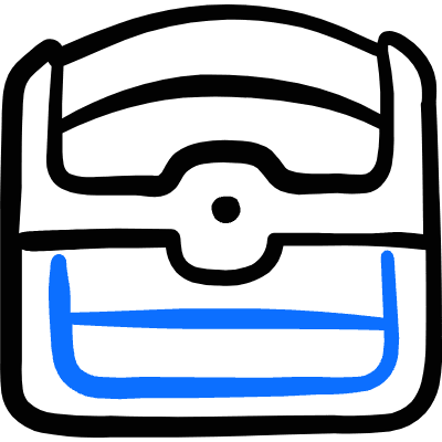 Role Playing Games Icon Chest Icon from Freehand Duotone Set