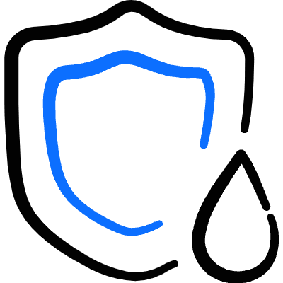 Role Playing Games Icon Elemental Resistance Water Icon from Freehand Duotone Set