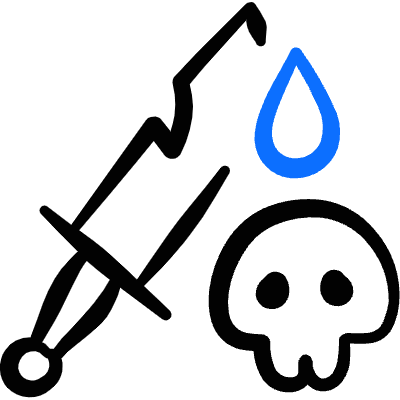 Role Playing Games Icon Poison Coated Weapon Icon from Freehand Duotone Set