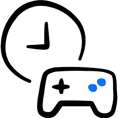 Role Playing Games Icon Uptime Ingame Time Icon from Freehand Duotone Set