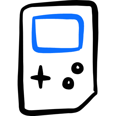 Video Game Nintendo Icon from Freehand Duotone Set