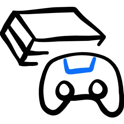 Video Games Device Playstation Four Icon from Freehand Duotone Set