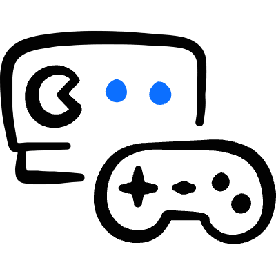Video Game Controller Monitor Icon from Freehand Duotone Set