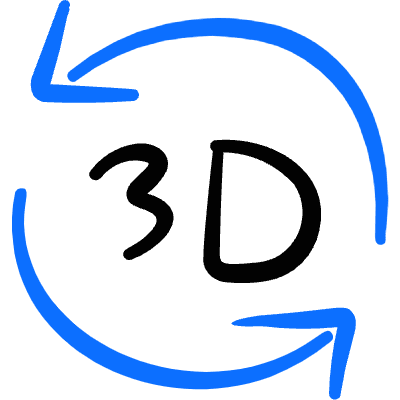 Modern Tv 3d Sync 1 Icon from Freehand Duotone Set