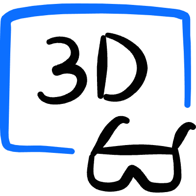 Modern Tv 3d Icon from Freehand Duotone Set