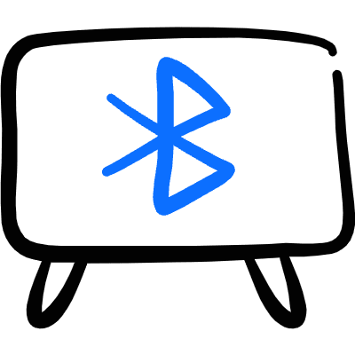 Modern Tv Bluetooth Icon from Freehand Duotone Set