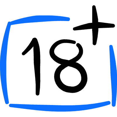 Movies Rated 18 Plus Icon from Freehand Duotone Set