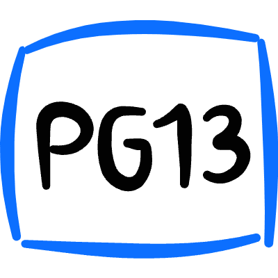 Movies Rated Pg 13 Icon from Freehand Duotone Set