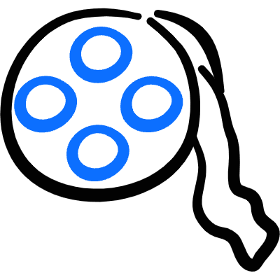 Movies Reel 1 Icon from Freehand Duotone Set